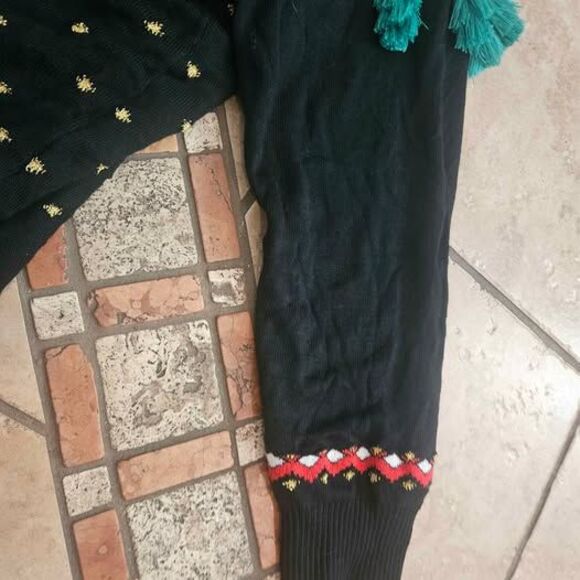 XLg Womens Ugly Christmas Sweater Tipsy Elves Christmas Tree Tassel - Picture 3 of 5